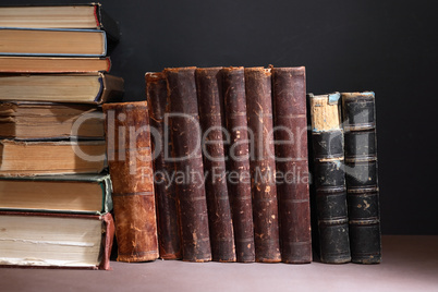 Old Books On Dark