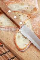 Sliced Bread And Knife