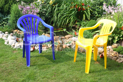 Chairs In Garden