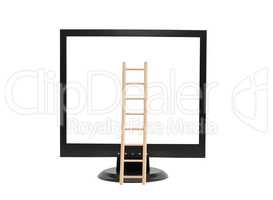 Ladder Near Screen