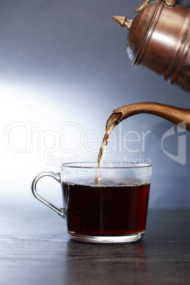 Black Tea Flowing