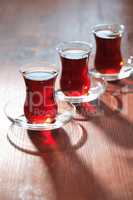 Turkish Tea On Wood