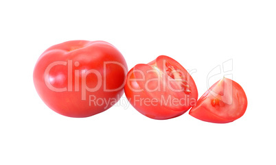 Red Tomato On White