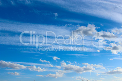 blue sky with white clouds