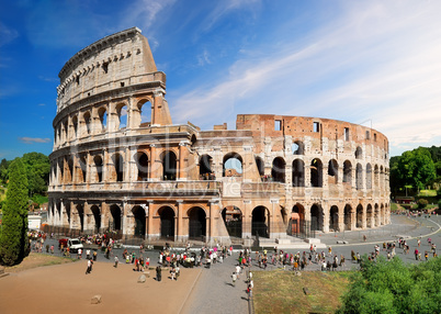 Colosseum in summer