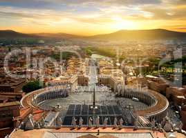 View on Vatican city