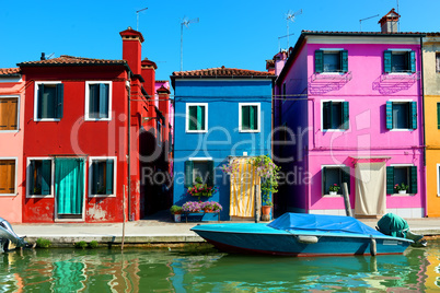 Colored houses in Burano