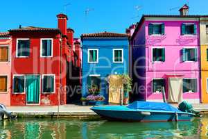 Colored houses in Burano