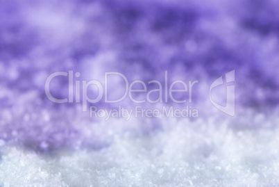 Purple Christmas Background With Snow