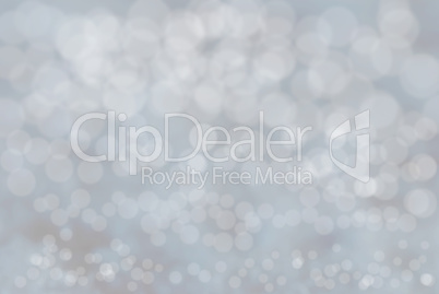 Silver Christmas Background With Bokeh And Blue Color