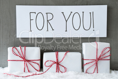 White Gift On Snow, Text For You