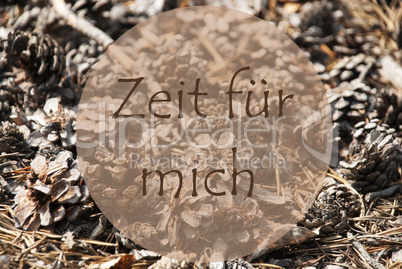 Autumn Greeting Card, Zeit Fuer Mich Means Time For Me