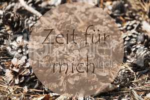 Autumn Greeting Card, Zeit Fuer Mich Means Time For Me