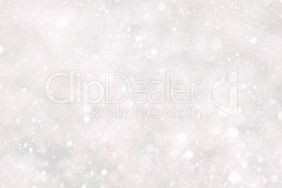 Christmas Background With Snwoflakes And Bokeh, Pink Color