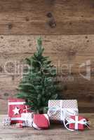 Christmas Tree With Gifts, Vertical Image