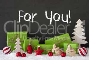 Christmas Decoration, Cement, Snow, Text For You