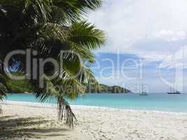 Tropical beach at Anse Lazio, Seychelles