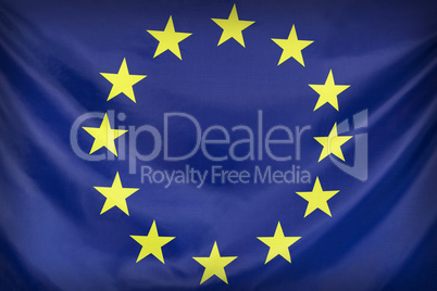 Textile flag of European Union