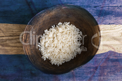 Poverty concept, bowl of rice with Honduras flag