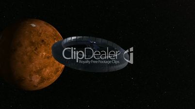 Scifi spaceship 3d animation