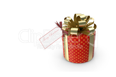 3D illustration: box with a gift for the holiday.