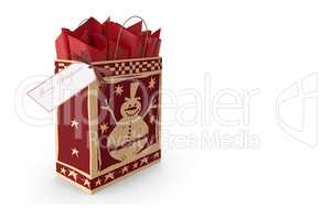 Bag of Santa Claus with gifts.