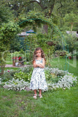 Little girl with long hair