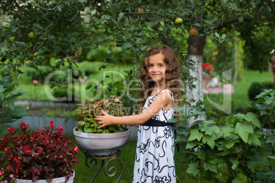 Little girl with long hair