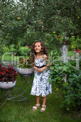 Little girl with long hair