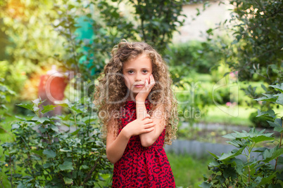 Little girl with long hair