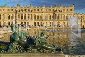 Versailles, Paris, View of the Palace from the Parterre d'Eau
