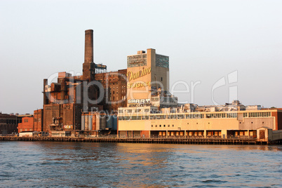 View from Hudson on Domino Sugar Refinery