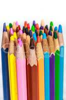 Close up shot of color pencil