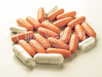 Vintage looking Pills picture