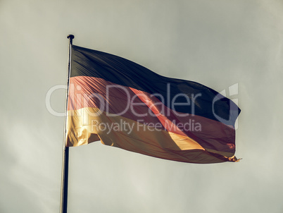 Vintage looking German flag