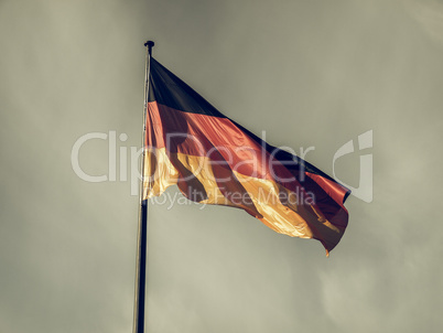 Vintage looking German flag