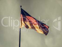 Vintage looking German flag