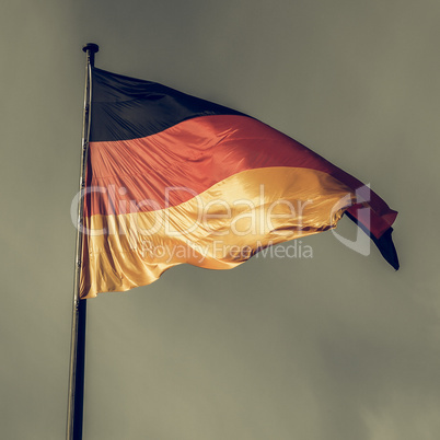 Vintage looking German flag