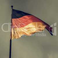 Vintage looking German flag