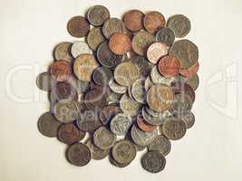 Vintage Pound coins