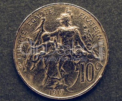 Vintage France coin