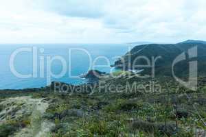 Aussicht von Cape Renga Berge