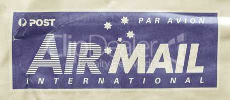 Vintage looking Airmail