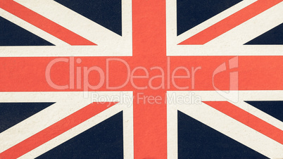 Vintage looking Flag of UK