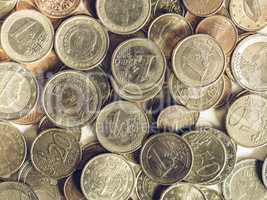 Vintage Euro coins