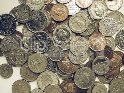 Vintage Pound coins