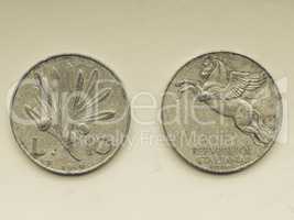 Vintage Old Italian coins