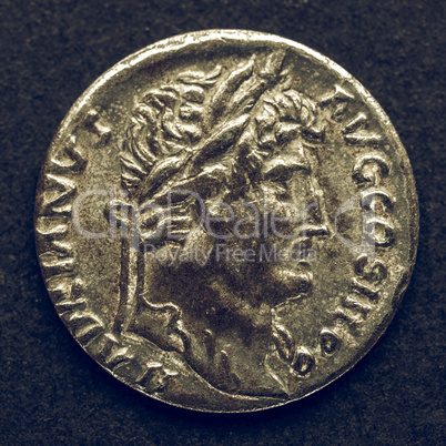 Vintage Roman coin