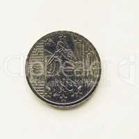 Vintage French 10 cent coin