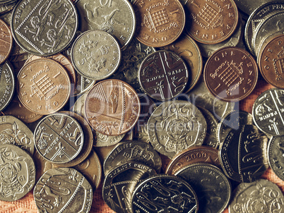 Vintage Pound coins